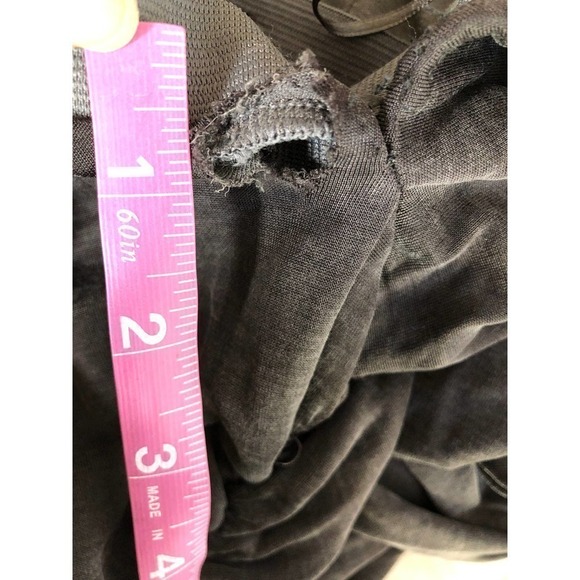 Something Navy One Shoulder Gown Cutout Maxi Black L - Picture 13 of 15